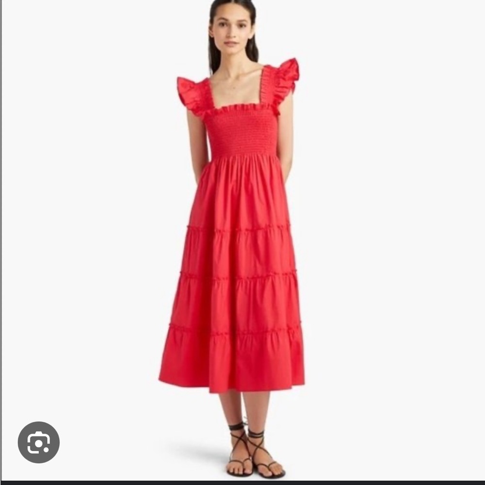 Hill House Ellie Nap Dress Raspberry Red XS
